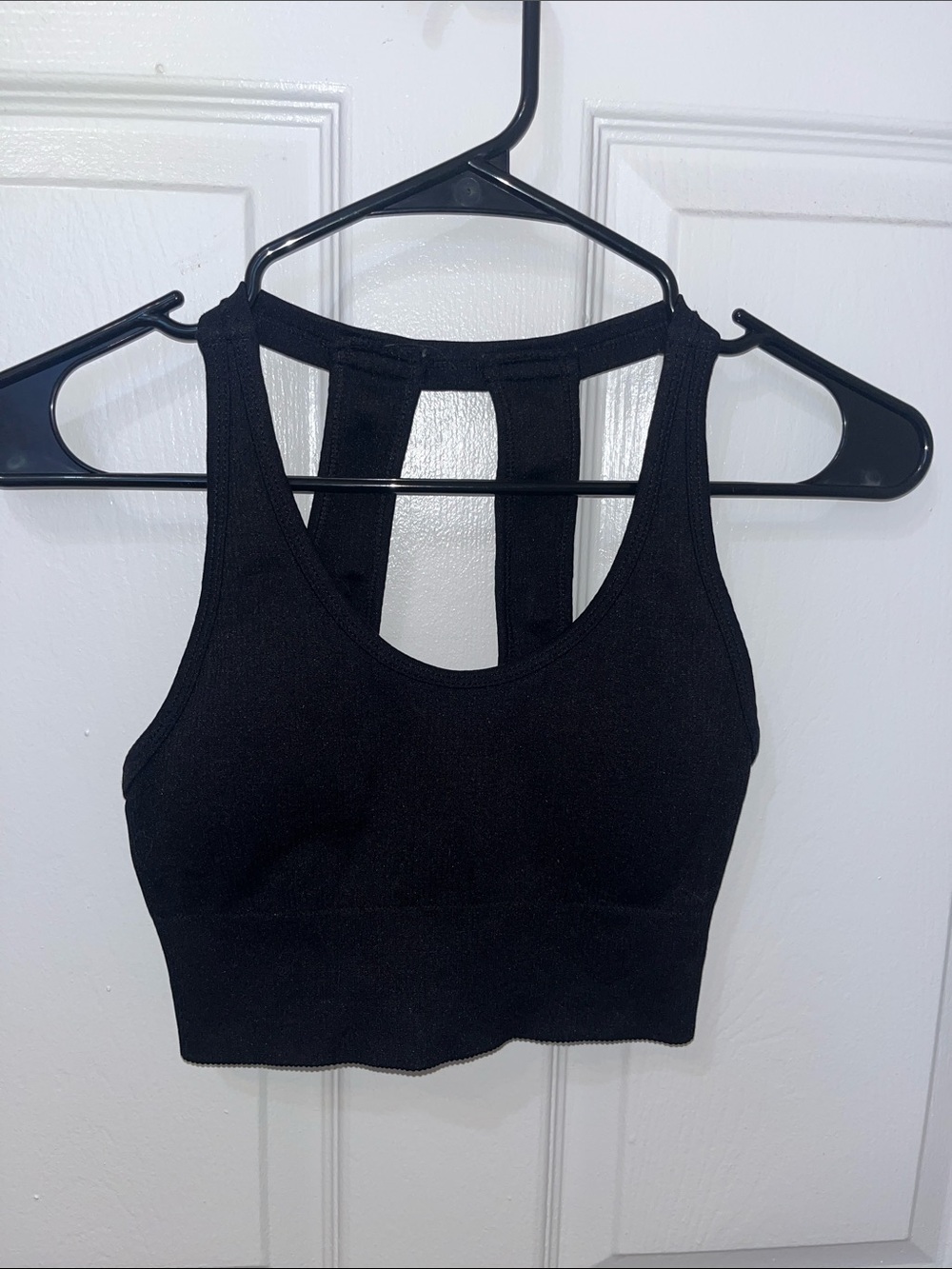 Yogalicious Black Seamless Racerback Sports Bralette